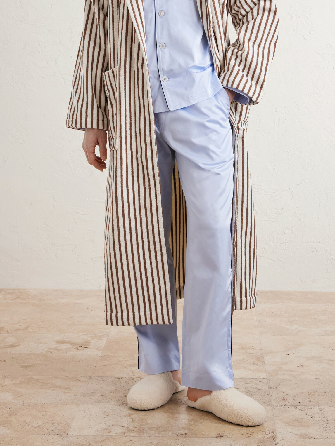 TEKLA - Shearling Slippers - White