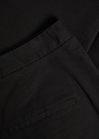 Vince Flared-leg Stretch-cotton Trousers Black