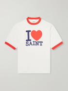 SAINT MXXXXXX - I Love Saint Cotton-Jersey T-Shirt - White
