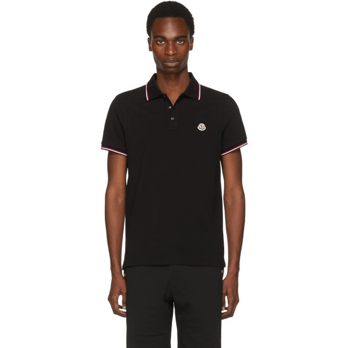 Photo: Moncler Black Logo Polo