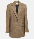 Loewe - Checked wool blazer