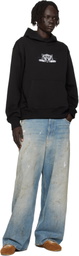Kenzo Black Kenzo Paris 'KENZO Happy Tiger' Embroidered Hoodie
