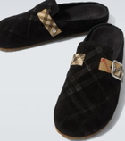 Burberry Urchin suede clogs