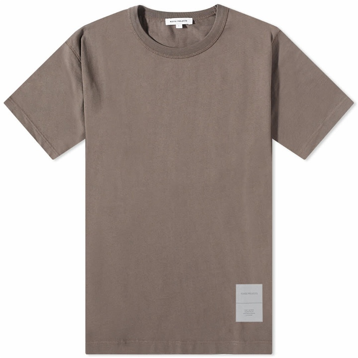 Photo: Norse Projects Men's Holger Tab Series T-Shirt in Heathland Brown