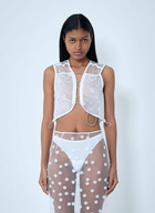 Cecilie Bahnsen Sheer Overlay Top