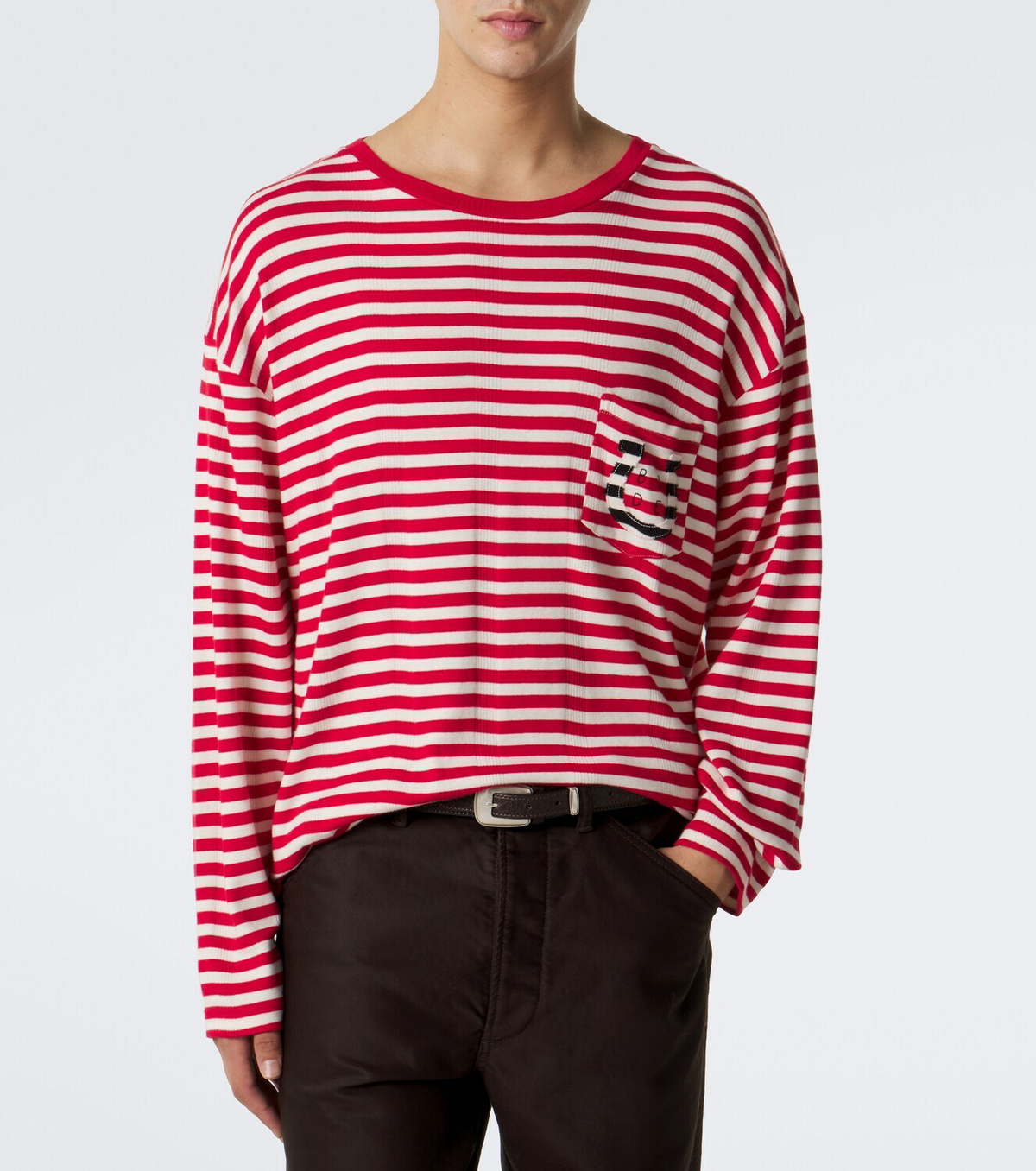 Bode Horseshoe striped cotton jersey T-shirt