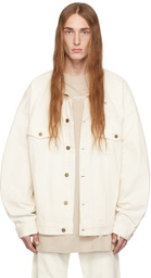 Fear of God ESSENTIALS Off-White Patch Denim Jacket