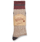 Anonymous Ism - Mélange Ribbed-Knit Socks - Neutrals
