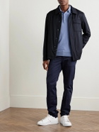 Kiton - Tech-Twill Overshirt - Blue