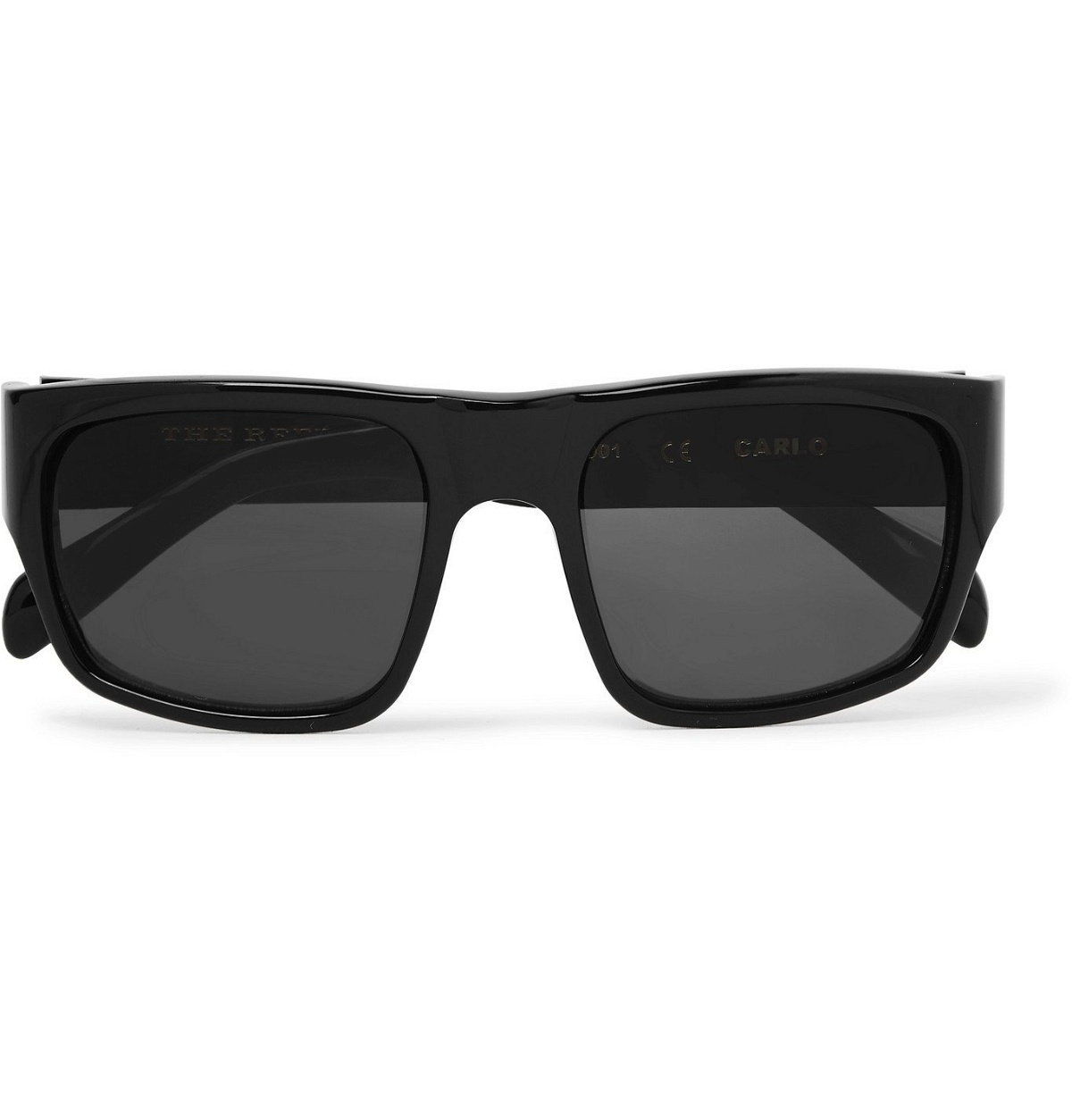 Photo: The Reference Library - Carlo Square-Frame Acetate Sunglasses - Black