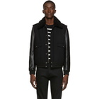 Saint Laurent Black Aviator Bomber Jacket