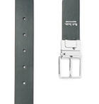 Paul Smith - 3cm Black and Dark-Green Reversible Leather Belt - Black