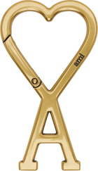 AMI Paris Gold Ami de Coeur Hook Keychain