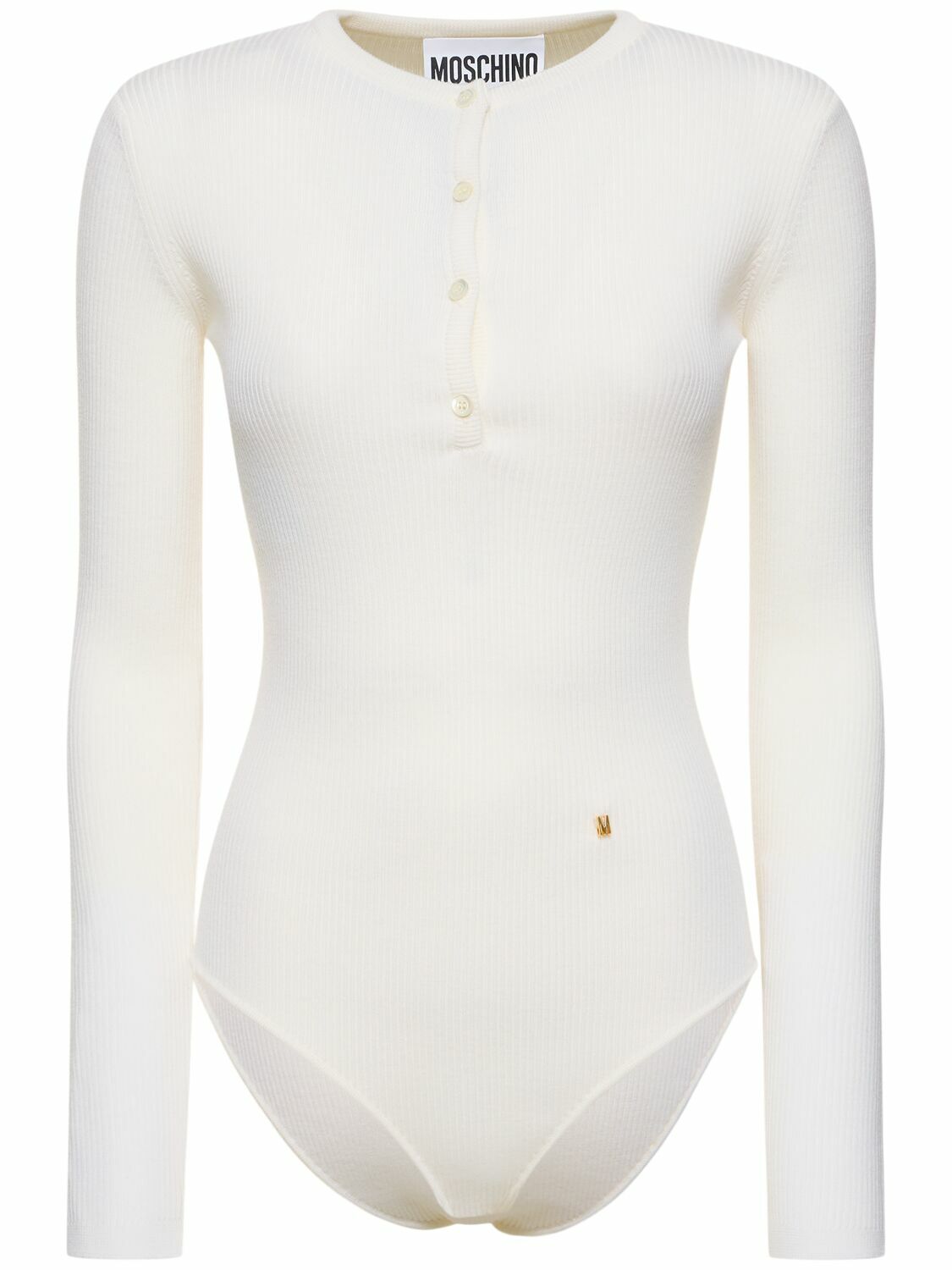 Moschino Blue Cotton Bodysuit
