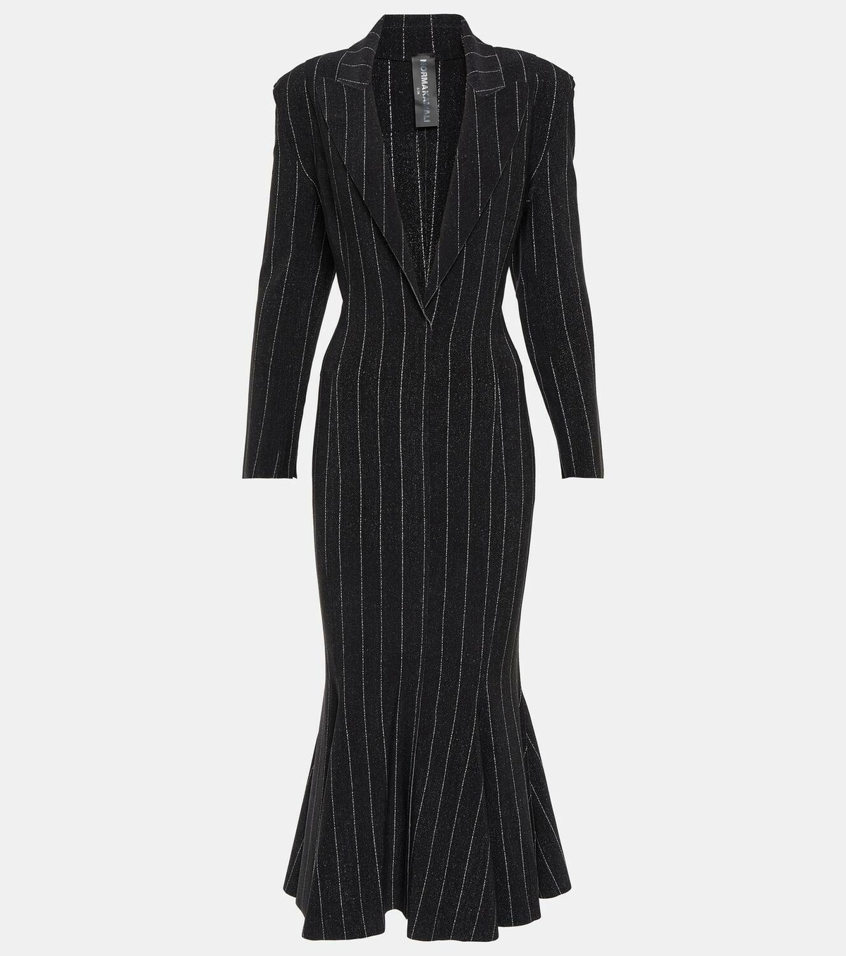 NORMA KAMALI ノーマカマリ ワンピース Jersey midi dress886180 Norma Kamali Pinstripe jersey midi dress Norma Kamali