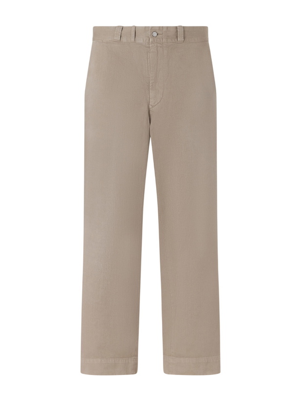 Photo: A.PRESSE - Wide-Leg Cotton-Twill Trousers - Neutrals