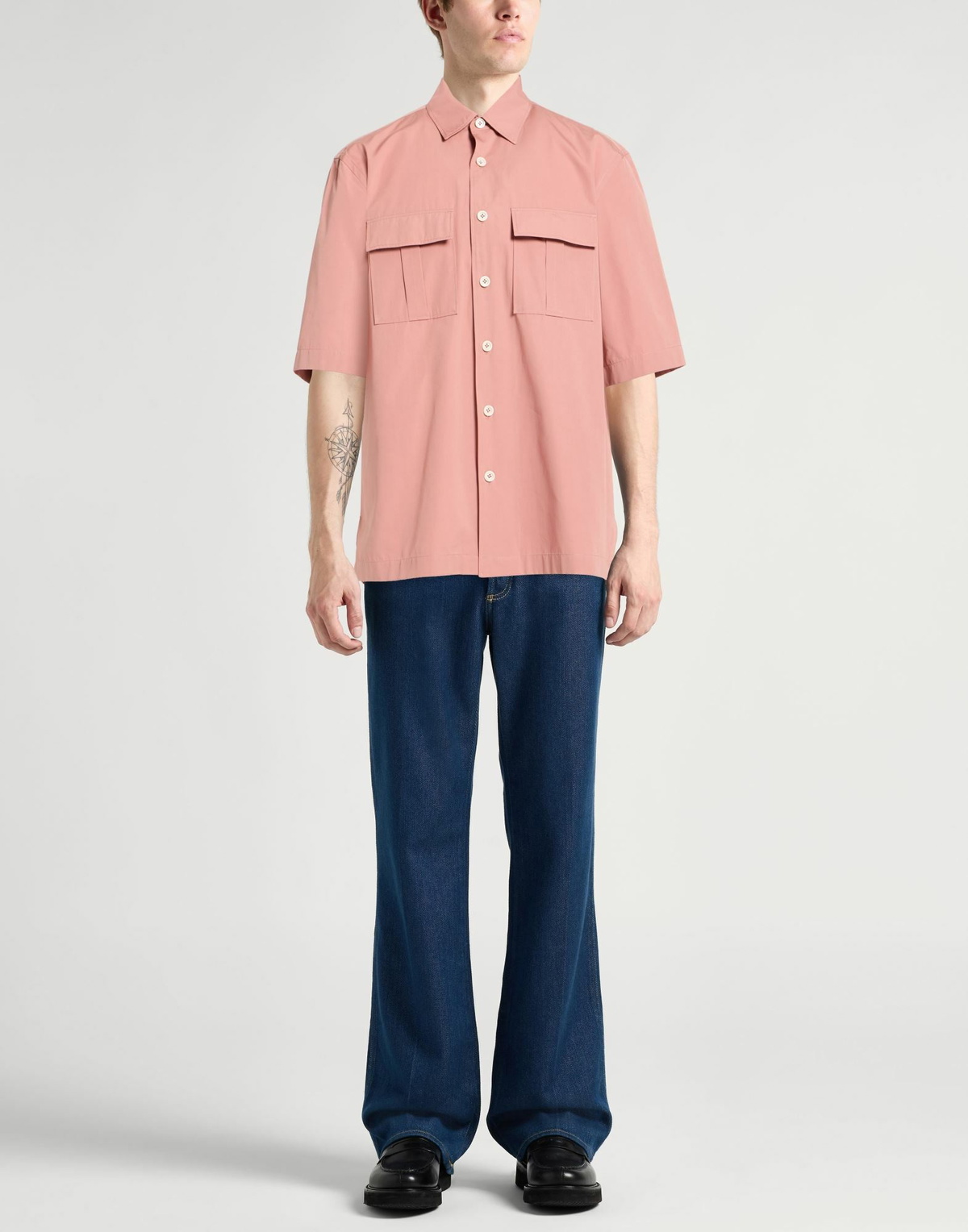 Lardini Mens Shirt Antique rose