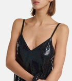 Dodo Bar Or Hillie iridescent midi slip dress