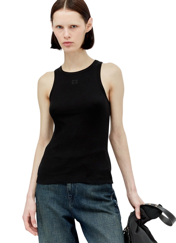 Photo: GANNI Soft Cotton Rib Tank Top