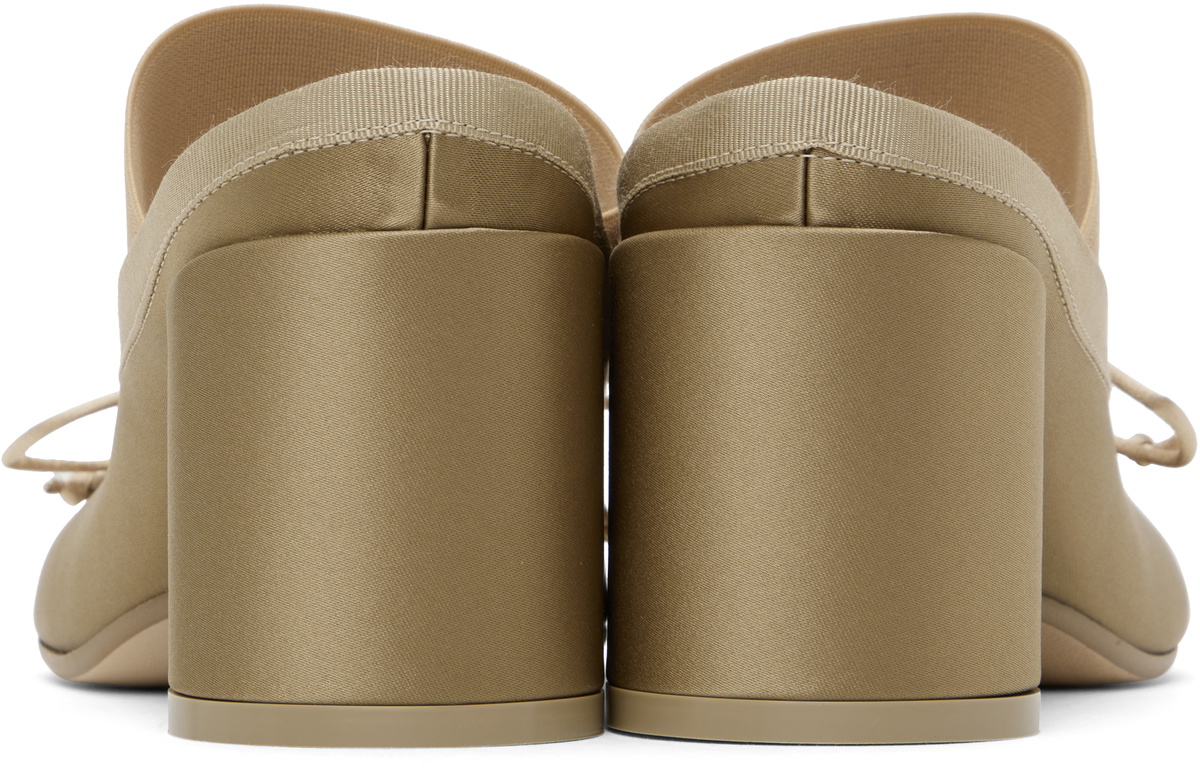 サンダル・ミュール MM6 Maison Margiela Ballet Mules MM6 Maison Margiela 70mm logo-elastic Ballet Mules | Black