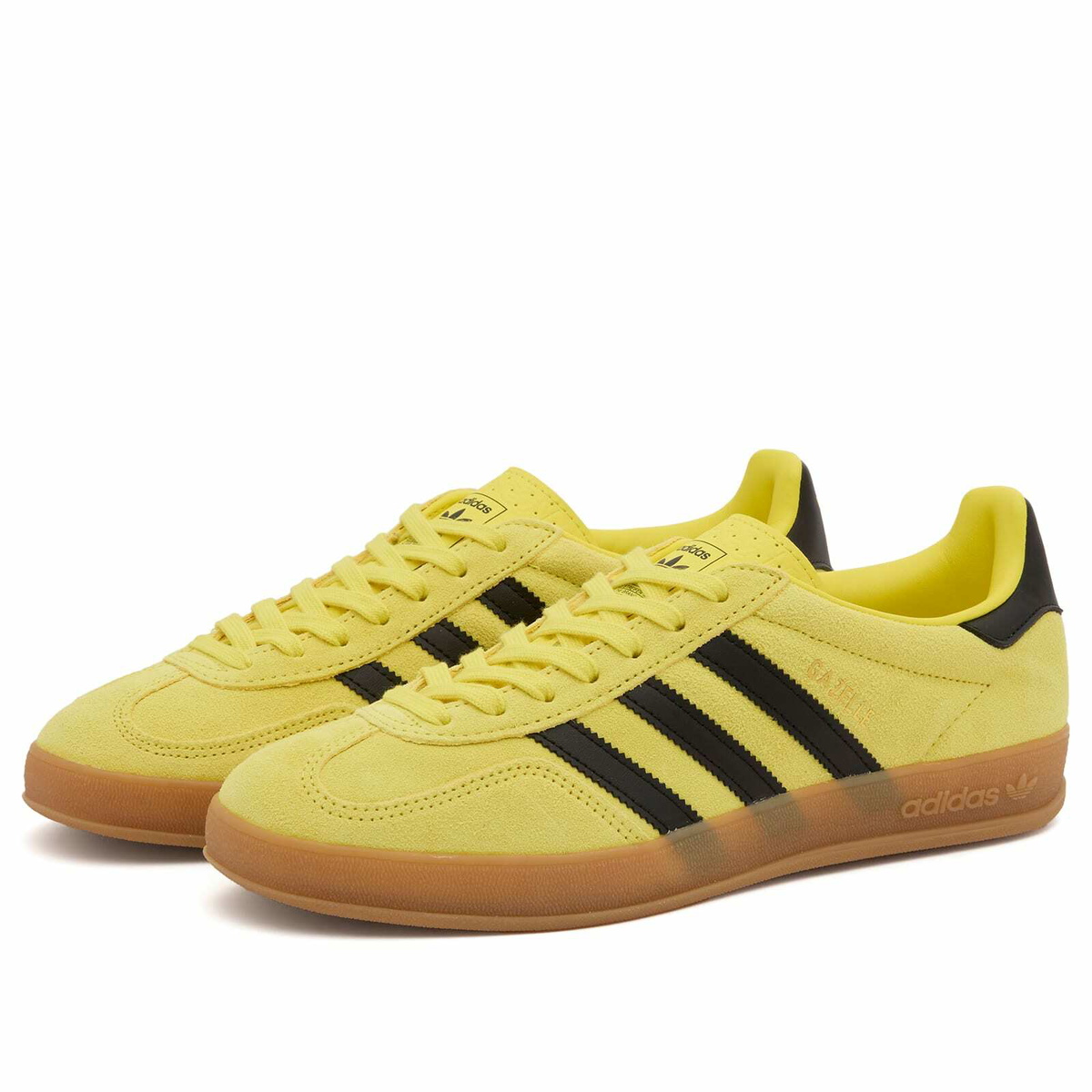 Adidas Gazelle Indoor in Shock Yellow/Black/Gold Metallic