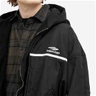 Balenciaga Men's Runway Layered Tracksuit Jacket in Black