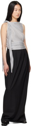 Aaron Esh Black Pleated Maxi Skirt