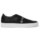 Givenchy - Urban Street Logo-Print Leather Slip-On Sneakers - Men - Black