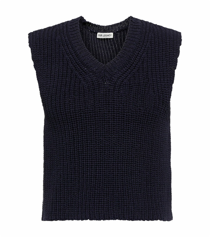 Photo: Our Legacy - Intact ribbed-knit cotton sweater vest