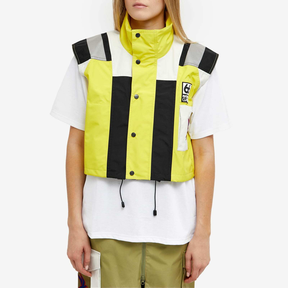 66° North Women's x GANNI Kria Cropped Vest in Blazing Yellow 66