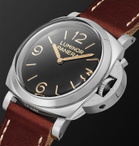 Panerai - Luminor 1950 Hand-Wound 47mm Stainless Steel and Leather Watch, Ref. No. PAM00372 - Black