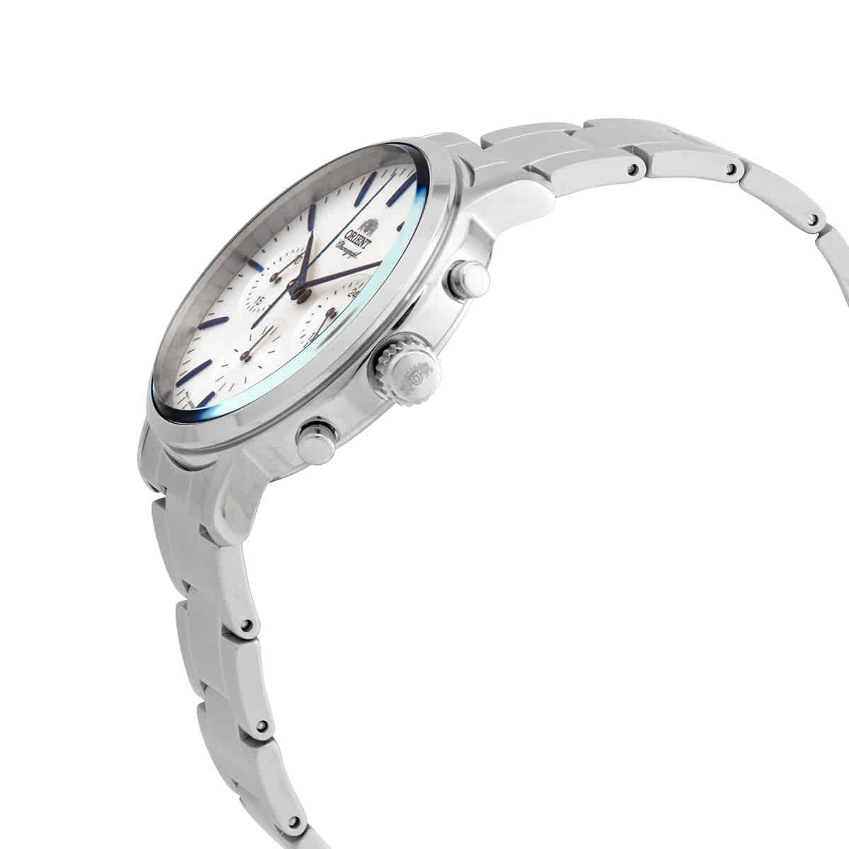 Orient Chronograph Quartz White Dial Mens Watch RA-KV0302S10B