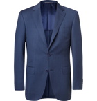 Canali - Navy Slim-Fit Mélange Wool Suit Jacket - Navy