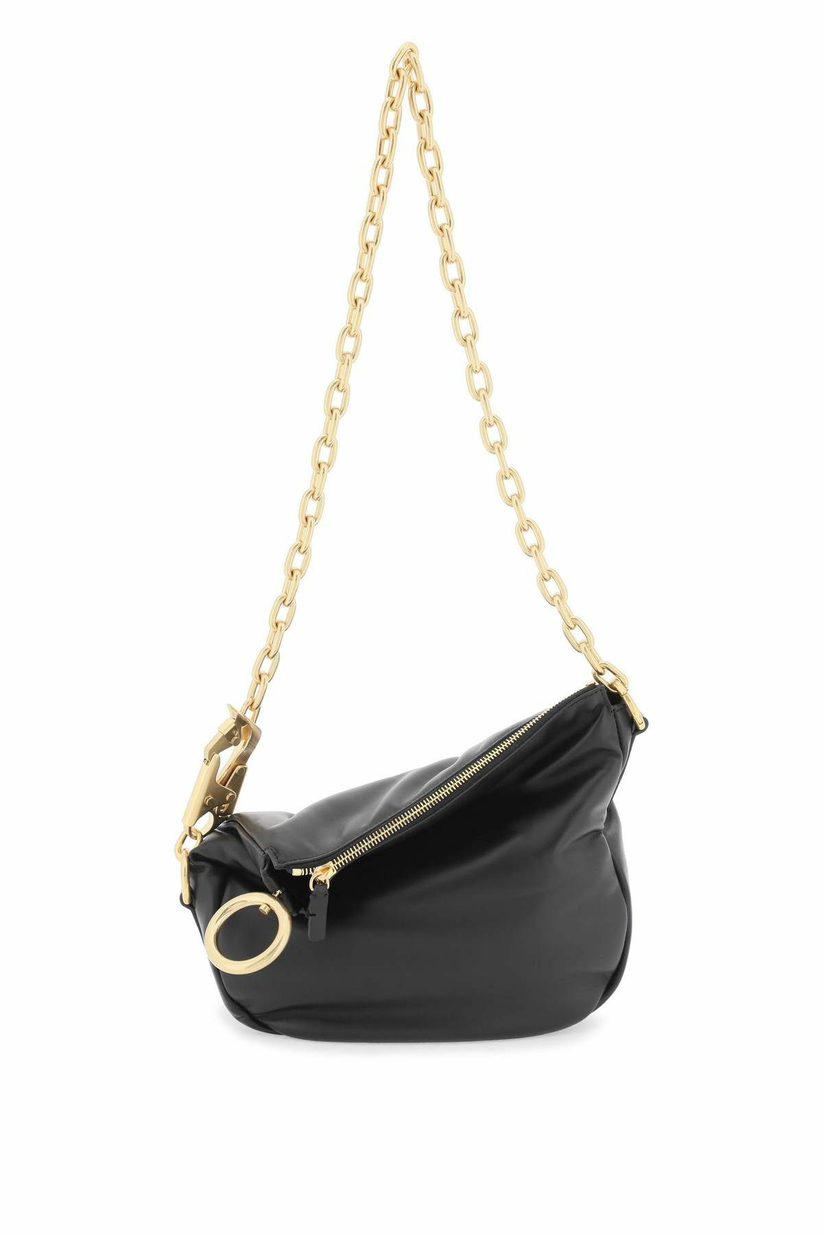 ショルダーバッグ・ポシェット Burberry Black leather Knight small shoulder bag Burberry Small Knight Leather Shoulder Bag | Black | FARFETCH
