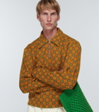 Bode - Half-zip floral jacquard sweater