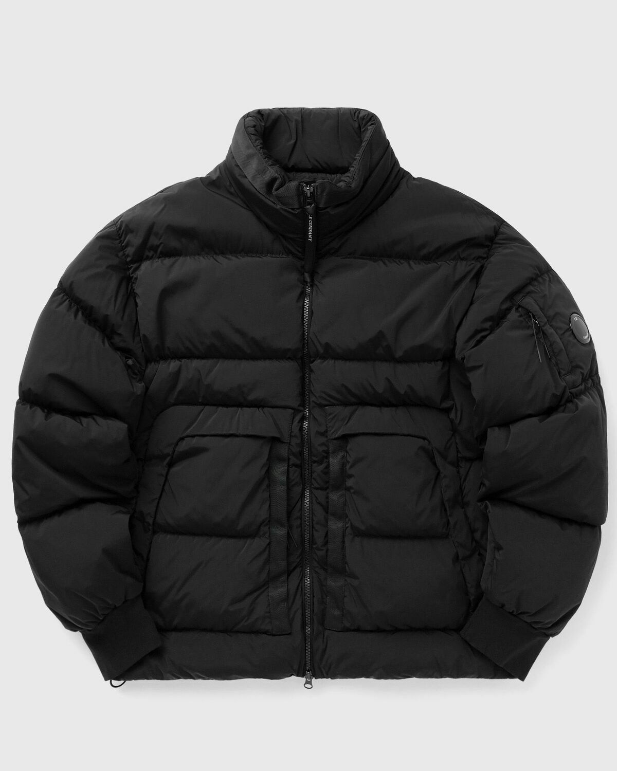 C.P. Company OUTERWEAR MEDIUM JACKET IN NYCRA R Black Mens Down