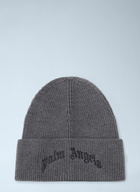 Palm Angels Curved Logo Beanie Hat