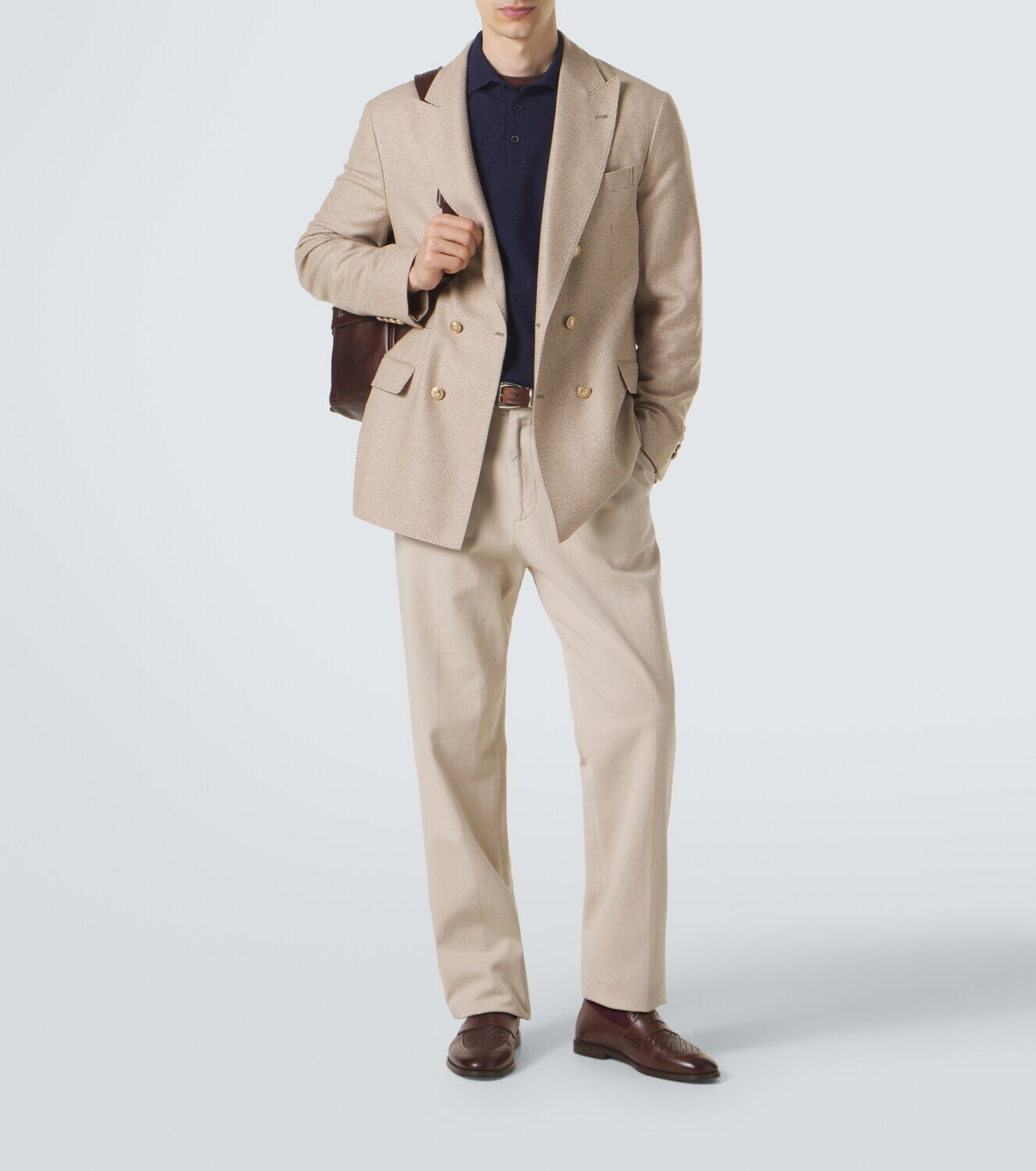 Brunello Cucinelli Cashmere polo sweater