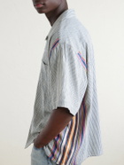 Kardo - Rohit Convertible-Collar Cotton Shirt - Gray