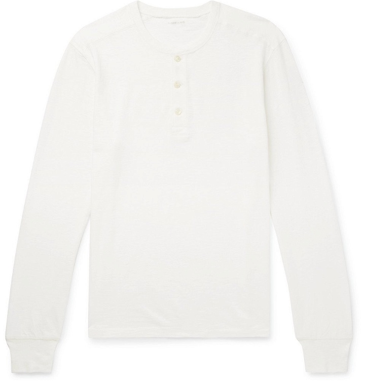 Photo: J.Crew - Garment-Dyed Slub Cotton-Jersey Henley T-Shirt - Men - White