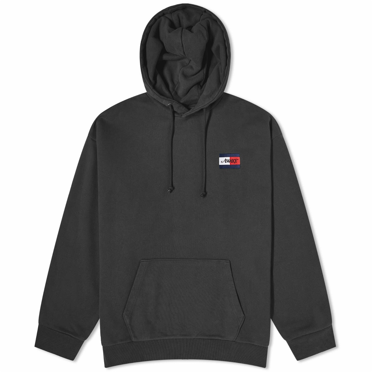 Photo: Tommy Jeans x Awake NY Crest Popover Hoodie in Black
