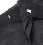 Kingsman - Grey Slim-Fit Prince of Wales Checked Wool Suit Trousers - Blue