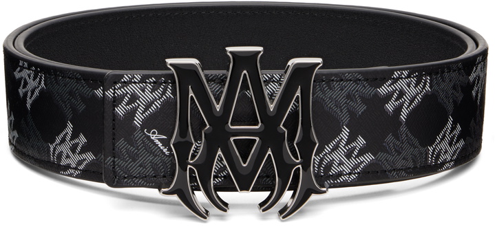 Photo: AMIRI Black MA Quad 4cm Belt