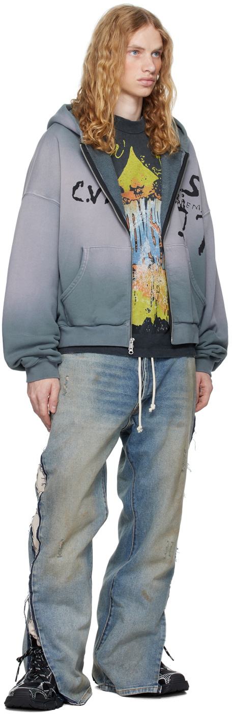 Rivington Roi Rebis Gray Inri Zip Hoodie Rivington Roi Rebis