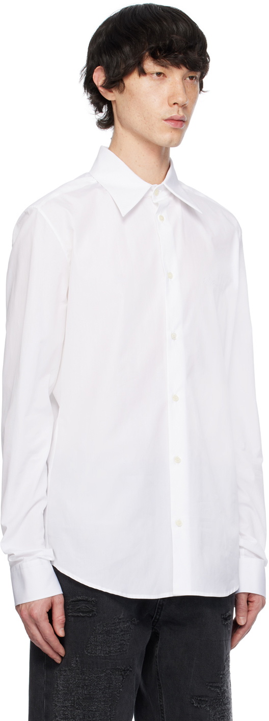 Balmain White Embroidered Shirt Balmain