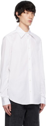 Balmain White Embroidered Shirt