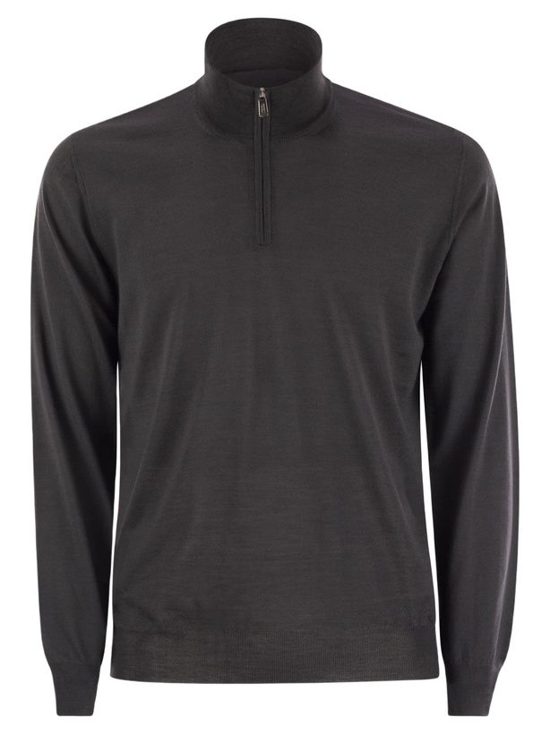 Photo: Fedeli Favonio - Superfine Wool Half-zip Sweater
