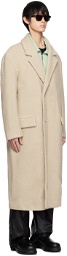 Wooyoungmi Beige Double-Breasted Coat