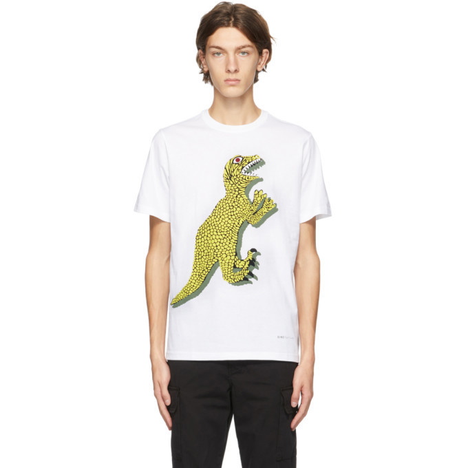 Photo: PS by Paul Smith White Dino T-Shirt