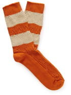 Thunders Love - Striped Cotton-Blend Socks